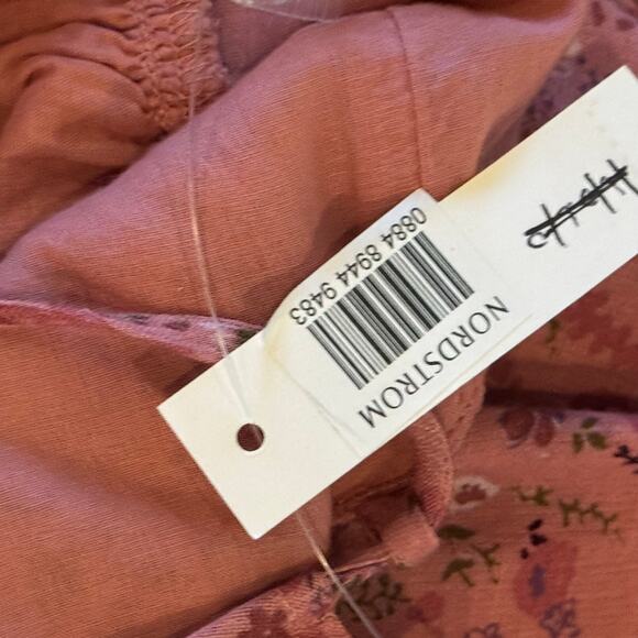 MADEWELL RUFFLE V-NECK FLORAL MINI DRESS IN VINTAGE PINK NWT WOMEN'S SIZE 10 - Picture 14 of 16